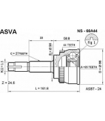 ASVA - NS66A44 - Шрус наружный 23x56x27 (nissan primera p11) asva