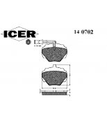 ICER - 140702 - 140702000944001 Тормозные колодки дисковые