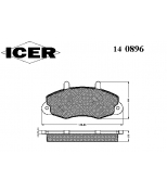 ICER - 140896 - Комплект тормозных колодок, диско