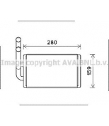 AVA - OL6570 - Радиатор отопителя: Captiva/Antara/09-