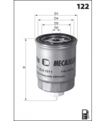 MECAFILTER - ELG5211 - Фильтр топливный: AX/Saxo/XM/Xsara/Brava/Marea/Punto/Uno/106/88-03/1.4D/1.5D/1.7D/1.9D/2.5D