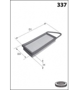 MECAFILTER - ELP3734 - Фильтр воздушный Citroen C3 1 4HDi 02 Peugeot 206 1 4HDi 0