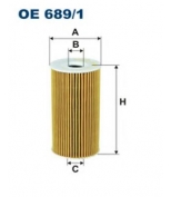 FILTRON - OE6891 - Фильтр масляный JEEP WRANGLER/CHEROKEE 2.8D