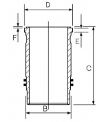 GOETZE - 1545013000 - Гильза цилиндра двигателя