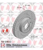 ZIMMERMANN 150129852 Тормозной диск пер BMW X5