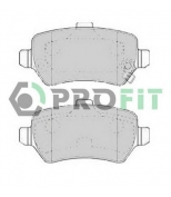PROFIT - 50001521 - Комплект тормозных колодок CHEVROLET MERIVA 1.8 Kw 82 03/03 - > R