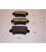 JAPKO - 51403 - Колодки тормозные задние дисковые к-т HONDA CIVIC VLL HATCHB