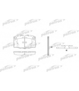 PATRON - PBP173 - Колодки тормозные дисковые передн OPEL: ASCONA B 75-81, ASCONA C 81-88, ASCONA C хечбэк 81-88, CORSA A TR 82-93, CORSA A хечбэк 82-93, CORSA A фургон 86-90, KADETT D 79-84,