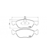 BREMBO - P23081 - Комплект тормозных колодок, дисковый тормоз