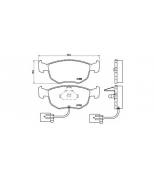 BREMBO - P24035 - Комплект тормозных колодок, дисковый тормоз