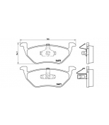 BREMBO - P24085 - К-т торм. колодок Re  FO Maverick, Mazda Trib