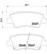 BREMBO - P30054 - P30054 колодки дисковые задние! KIA Opirus 3.8i V6 06>