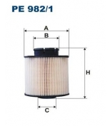FILTRON - PE9821 - Фильтр топливный OPEL MERIVA 1.3D-1.7D 10-
