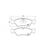 BREMBO - P50082 - КОЛОДКИ ТОРМОЗНЫЕ ДИСКОВЫЕ, КОМПЛЕКТ