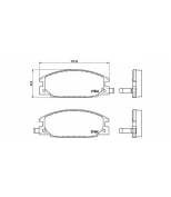 BREMBO - P59015 - Комплект тормозных колодок ISUZU CAMPO (KB) 2.0  (KB23) Kw 52 01/83 - 03/88 F