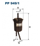 FILTRON - PP9491 - Фильтр топливный PP949/1