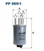 FILTRON PP9691 Фильтр топливный RANGE ROVER 2.7 TD 04-