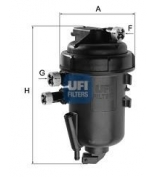 UFI - 5512500 - Фильтр топл. полный комплект(в корпусе)