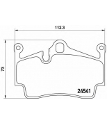 BREMBO - P65028 - РљРѕР»РѕРґРєРё С‚РѕСЂРјРѕР·РЅС‹Рµ PORSCHE BOXTER/CAYMAN 04-/12- Р·Р°РґРЅ.