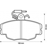 BENDIX - 571405X - Комплект тормозных колодок, диско