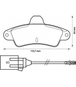 BENDIX - 571755B - Комплект тормозных колодок, диско