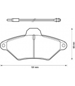 BENDIX - 571757B - К-т тормозных колодок (перед) CITROEN Xantia, ZX Break