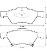 BENDIX - 573238B - 573238B_колодки дисковые передние! disk 16 Chrysler Voyager 2.4i-3.8i 00>