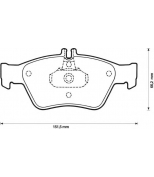 JURID - 571877JAS - Колодки дисковые: C-Class/E-Class/SLK 93-04/2.0/2.3/2.5/2.8/2.9TD/