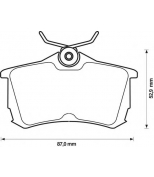 JURID - 572478J - Колодки торм. HONDA ACCORD 98> задние к-т