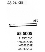 ASSO - 585005 - Средн.труба глушит. Golf 1.8 91
