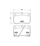 BREMBO - P83073 - Колодки тормозные дисковые задние