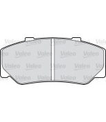 VALEO - 598222 - Комплект тормозных колодок, диско