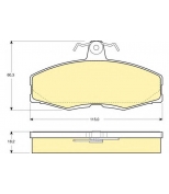 GIRLING - 6104731 - Колодки торм пер SKODA FELICIA