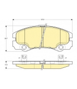 GIRLING - 6114369 - Колодки торм пер OPEL FRONT. B 98-