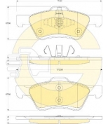 GIRLING - 6117522 - Колодки дисковые перед. FORD Maverick/MAZDA Tribute 2,3-3,0L 04->