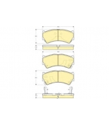 GIRLING - 6132759 - Колодки тормозные SUZUKI BALENO 95-02 передние