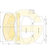 GIRLING - 6134719 - Колодки тормозные перед. MAZDA CX-7 2,3L 07->