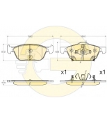 GIRLING - 6136006 - Колодки тормозные HONDA CIVIC 12- передние