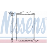NISSENS - 614410 - Радиатор охлаждения двигателя [850x610x58 без рамки]