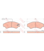 TRW - GDB1518 - Колодки тормозные дисковые GDB1518