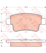 TRW - GDB1714 - Колодки тормозные дисковые GDB1714