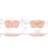 TRW - GDB1919 - GDB1919_колодки дисковые задние! BMW 1 F20 1.6/1.8/2.0D 11>