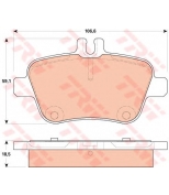 TRW - GDB1920 - GDB1920_колодки дисковые задние! MB SLK R172 2.0-3.5 11>