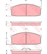 TRW - GDB213 - Колодки тормозные дисковые GDB213