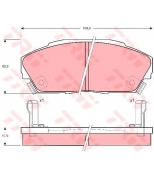 TRW - GDB3034 - Колодки тормозные дисковые GDB3034