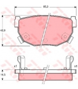 TRW - GDB3143 - Колодки тормозные дисковые GDB3143