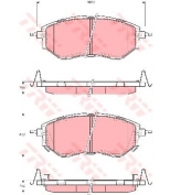TRW - GDB3372 - Колодки тормозные дисковые GDB3372