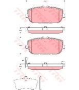 TRW - GDB3402 - Колодки тормозные дисковые GDB3402