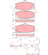 TRW - GDB3423 - Колодки тормозные дисковые GDB3423