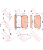 TRW - GDB3512 - Колодки тормозные дисковые задн
